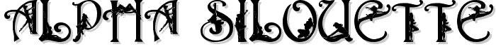 Alpha-Silouette   font